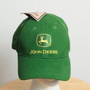John Deere Hat Mens OS Green Tractor Equipment Cap